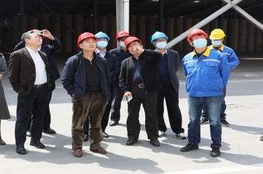 生态环境部科财司副司长付川一行调查由亚投娱乐纸业承担的国度科技沉大专项示范工程