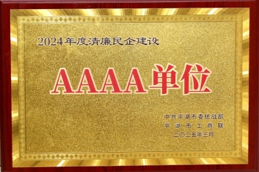喜报！亚投娱乐纸业荣获平湖市2024年度清廉民营企业建设AAAA级单元称号